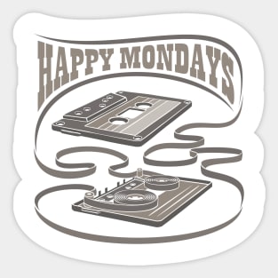 Happy Mondays Exposed Cassette Sticker